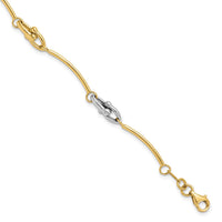 Load image into Gallery viewer, 14K Two-tone Polished Bracelet
