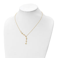Load image into Gallery viewer, 14K Rhodium-plated Polished D/C Butterfly Necklace
