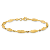 Load image into Gallery viewer, 14k Polished D/C Fancy Link Bracelet
