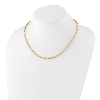 Load image into Gallery viewer, 14K Polished Flat Oval Link Necklace
