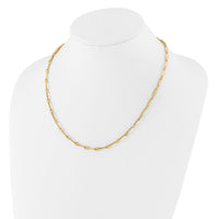 Load image into Gallery viewer, 14K Polished Flat Oval Link Necklace
