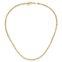 Load image into Gallery viewer, 14K Polished Flat Oval Link Necklace
