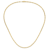 Load image into Gallery viewer, 14K Polished Flat Oval Link Necklace

