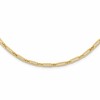 14K Polished Flat Oval Link Necklace