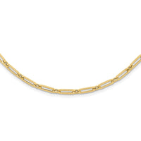 Load image into Gallery viewer, 14K Polished Flat Oval Link Necklace
