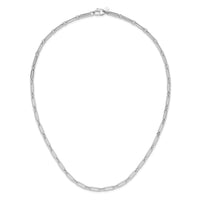 Load image into Gallery viewer, 14K White Gold Polished Flat Oval Link Necklace
