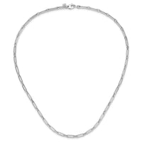 Load image into Gallery viewer, 14K White Gold Polished Flat Oval Link Necklace
