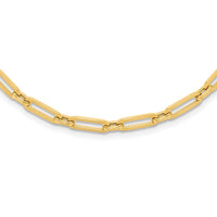 Load image into Gallery viewer, 14K Polished Flat Oval Link Necklace
