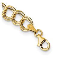 Load image into Gallery viewer, 14K Polished Graduated Double Link Necklace
