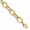 14k Polished Scratch-finish Fancy Link Bracelet