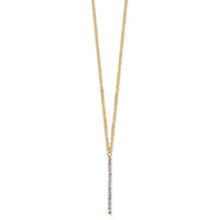 Load image into Gallery viewer, 14K Polished Crystal w/1in ext Necklace
