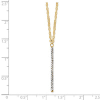 Load image into Gallery viewer, 14K Polished Crystal w/1in ext Necklace

