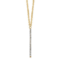 Load image into Gallery viewer, 14K Polished Crystal w/1in ext Necklace
