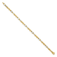 Load image into Gallery viewer, 14K Men&#39;s Two-tone Polished Link Bracelet
