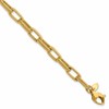 14k Polished Textured Fancy Link Bracelet