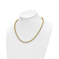 Load image into Gallery viewer, 14K Polished Byzantine Link Necklace
