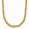 14K Polished Byzantine Link Necklace