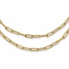 14k Polished Double-layer Link Necklace
