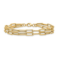 Load image into Gallery viewer, 14k Polished Double-layer Link Bracelet
