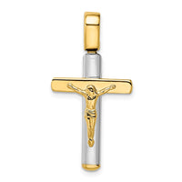 Load image into Gallery viewer, 14K Two-tone Crucifix Pendant
