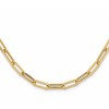 14K Polished Fancy Link Necklace