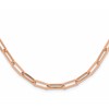 14K Rose Gold Polished Fancy Link Necklace
