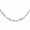 14K White Gold Polished Fancy Link Necklace