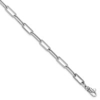 Load image into Gallery viewer, 14k White Gold Polished Fancy Link with 1in ext Bracelet
