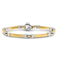 Load image into Gallery viewer, 14K Two-tone Polished Bracelet
