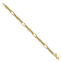 Load image into Gallery viewer, 14k Polished Fancy Link Bracelet
