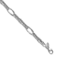 Load image into Gallery viewer, 14k White Gold Polished Fancy Link Bracelet
