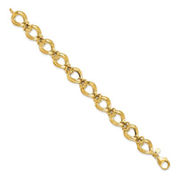Load image into Gallery viewer, 14k Polished Fancy Link Bracelet

