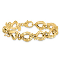 Load image into Gallery viewer, 14k Polished Fancy Link Bracelet
