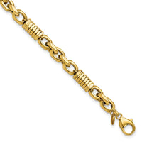 Load image into Gallery viewer, 14k Men&#39;s Polished Fancy Link Bracelet
