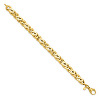 Load image into Gallery viewer, 14k Men&#39;s Polished Fancy Link Bracelet
