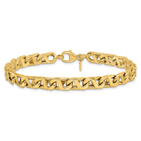 Load image into Gallery viewer, 14k Men&#39;s Polished Anchor Bracelet

