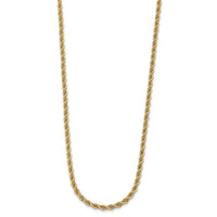 Load image into Gallery viewer, 14K Two-tone Polished Textured Rope Necklace
