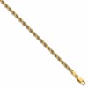 14K Two-tone Polished Textured Rope Bracelet