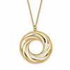 14k Polished and Brushed Necklace