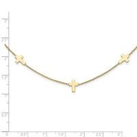 Load image into Gallery viewer, 14k Polished Cross Necklace
