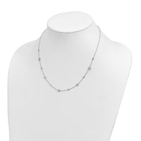 Load image into Gallery viewer, 14k White Gold Polished Disc Necklace
