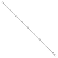 Load image into Gallery viewer, 14k White Gold Polished Disc Bracelet
