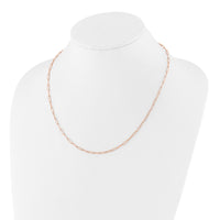 Load image into Gallery viewer, 14K Rose Gold Polished Fancy Link Necklace
