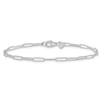 Load image into Gallery viewer, 14K White Gold Polished Fancy Link Bracelet
