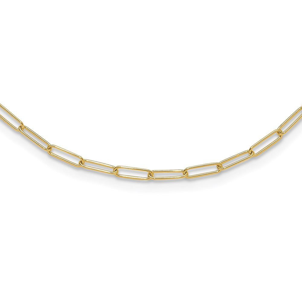 14K Polished Fancy Link Necklace