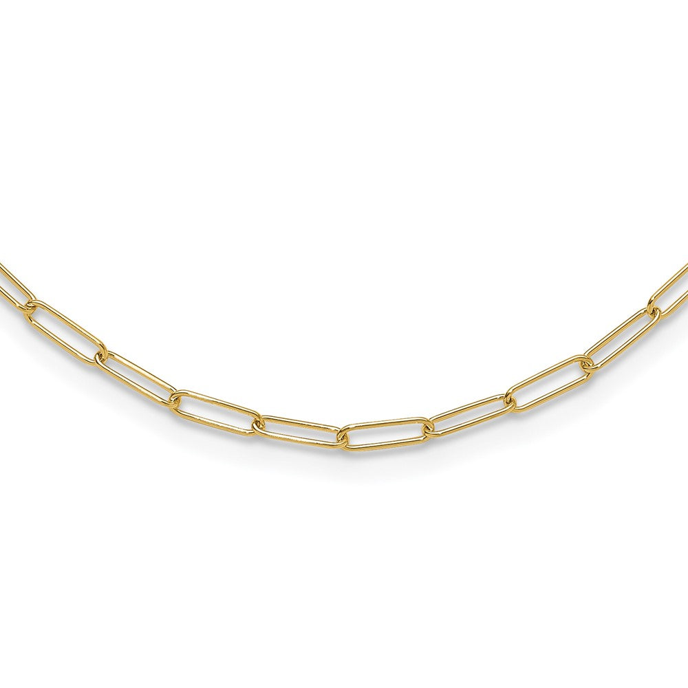14K Polished Fancy Link Necklace
