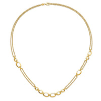 Load image into Gallery viewer, 14K Polished Fancy Double-stranded Link Necklace
