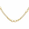14K Polished Fancy Double-stranded Link Necklace