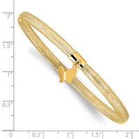 Load image into Gallery viewer, 14k Polished Butterfly Stretch Bracelet
