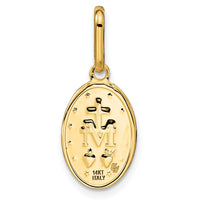 Load image into Gallery viewer, 14k Polished and Matte Oval Miraculous Medal
